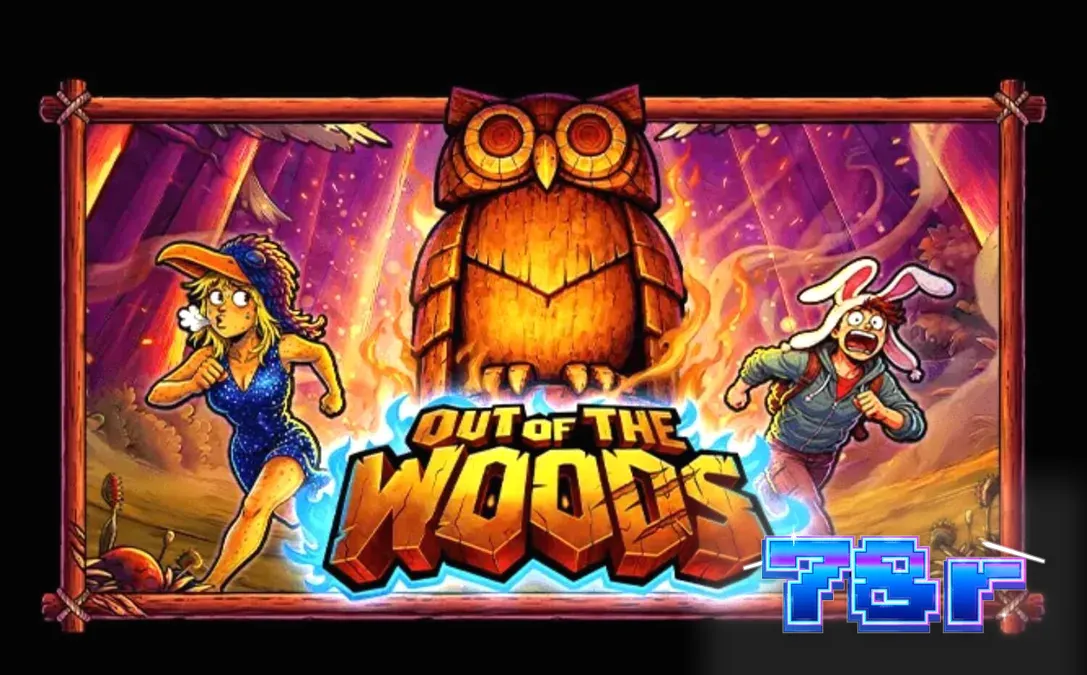 Interface visual e símbolos do slot Out of the Woods